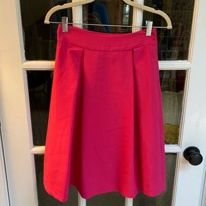 Pink midi skirt from Shein.